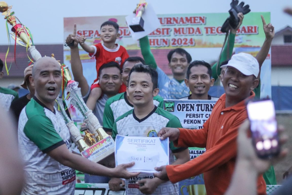 Open Turnamen Sepak Bola PERSIT MUDA Tegalsari Tahun 2024 Jura utama di boyong oleh tem BMC Purwosari